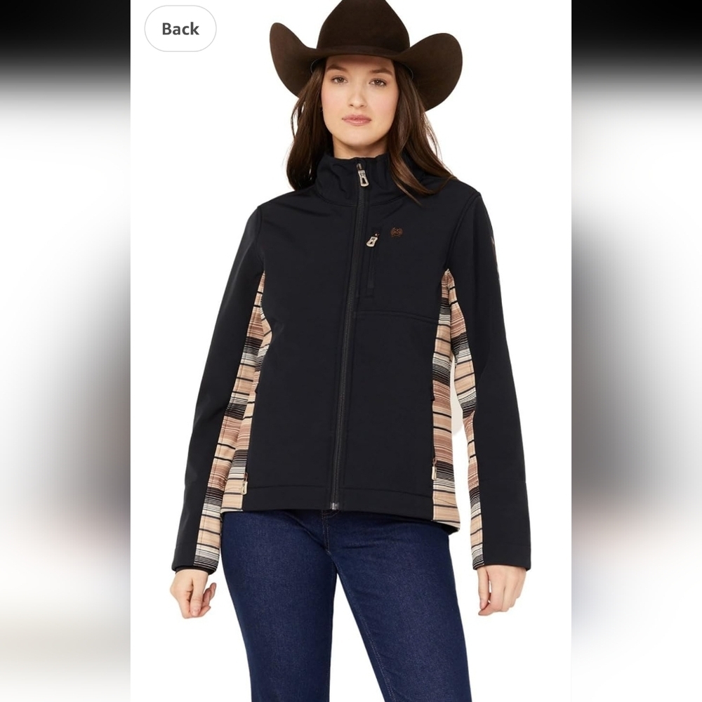 Cinch Women's Concealed Carry Bonded Jacket Navy Full Zip Pockets Small